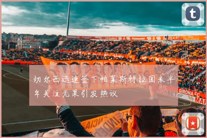 切尔西迅速签下帕莱斯特拉国米半年关注无果引发热议